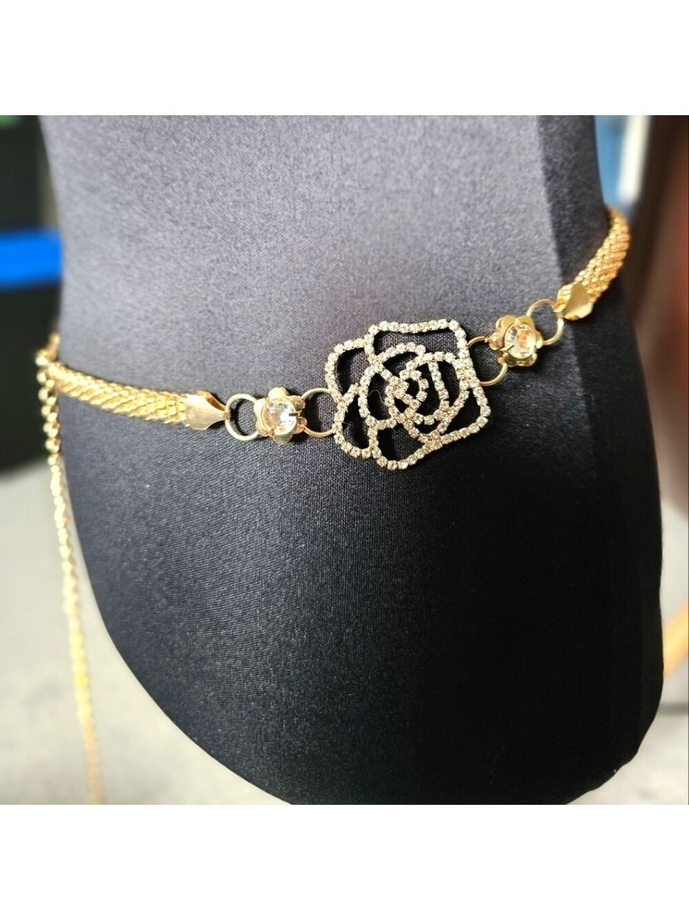 TRIBE Elegant Gold Chain Belt NWT